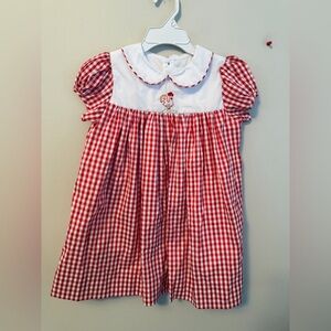 The Proper Peony Red Gingham Chicken Dress